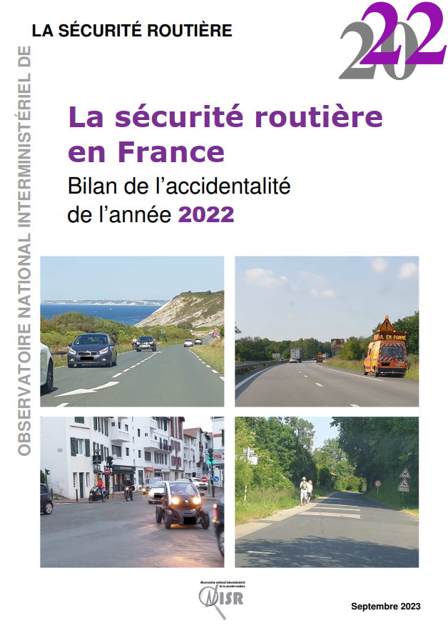 Bilan 2022 de l'accidentalité nationale de la sécurité routière