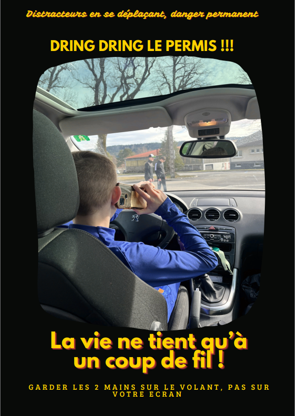 Image 11 : Affiche equipe Dring Dring le Permis - Lycee LaSalle